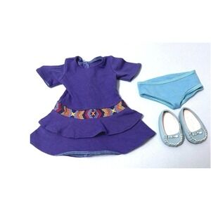 American Girl of Year SAIGE Original Meet DRESS 1 Piece‎ Shoes Panties Retired